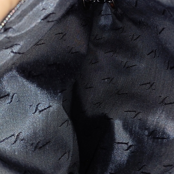 Vera Wang Crossbody Gunmetal Metallic Leather - Picture 6 of 8